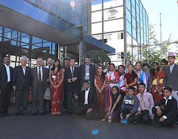 Company tours of the Nepal junior high school students